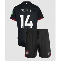 Fotbalové Dres West Ham United Mohammed Kudus #14 Dětské Venkovní 2024-25 Krátký Rukáv (+ trenýrky)